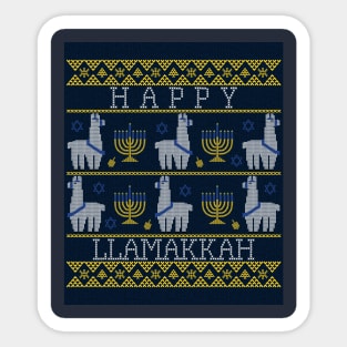 Happy Llamakkah Hannukah funny Sticker